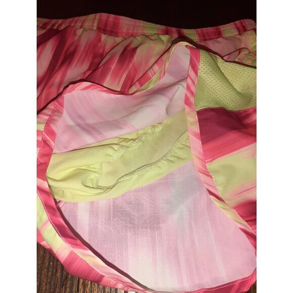 Small Old Navy Active Athletic Sports Workout Gym Running Shorts Pink Yellow - Picture 3 of 4